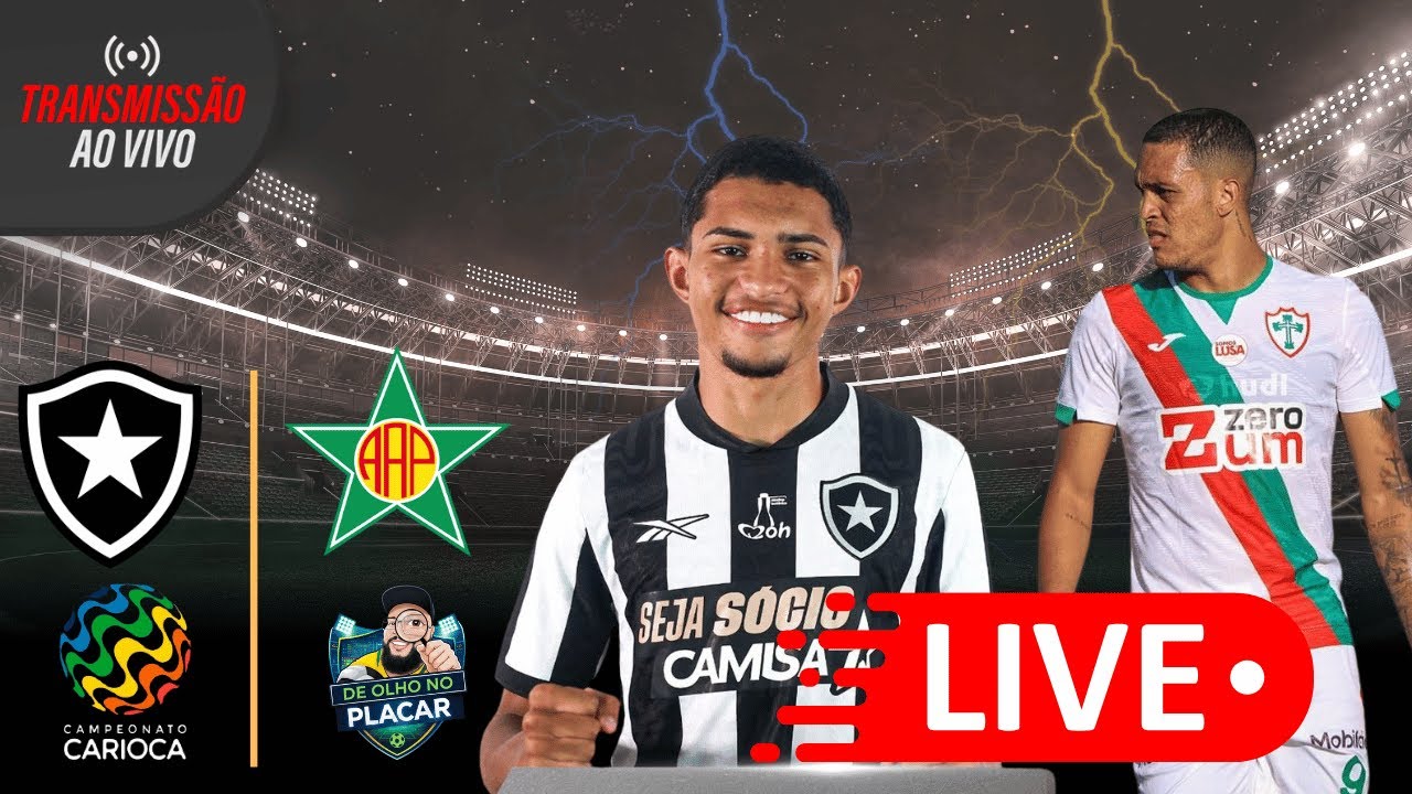 BOTAFOGO X PORTUGUESA RJ - CAMPEONATO CARIOCA 2026 | COM JULIÃO CARDOSO