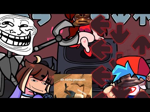 O que deram para esse robô? 😭 ( fnf QT V2 da zueira )