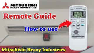 Mitsubishi AC Remote Demo ⚡ How to Use Mitsubishi Air Conditioner Remote