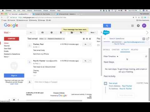 Salesforce Summer '17 - Lightning for Gmail & Lightning Sync for GSuite Demo - Part 1