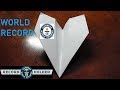 How To Fold The World Record Paper Airplane! Quick &amp; Easy!