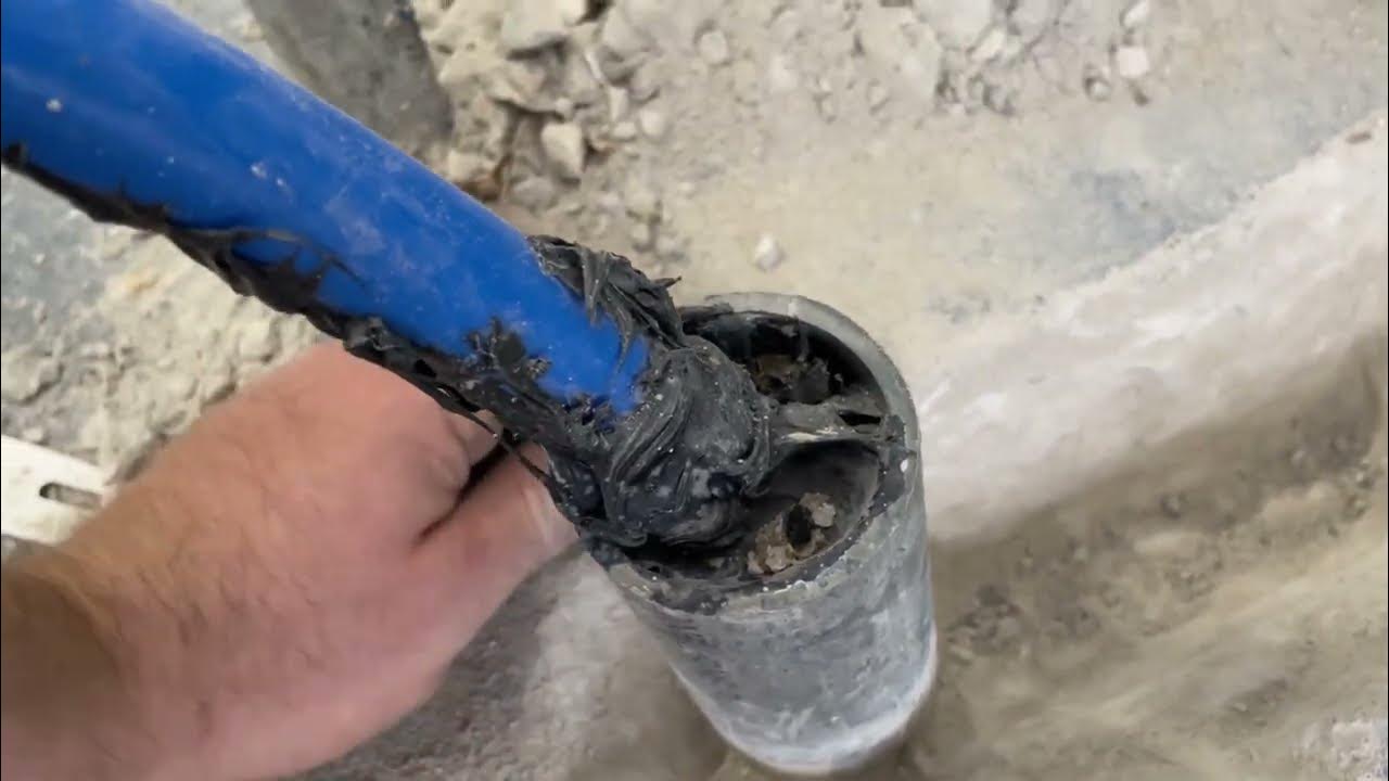 Cutting Concrete Floor To Move PEX Water Pipe Under It YouTube