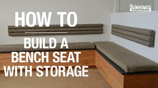 How to Build a Bench Seat with Storage - Bunnings Warehouse