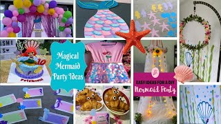 Best Mermaid Theme Party Ideas\/ Under The Sea Party\/DIY Mermaid Birthday \/10th Birthday celebration