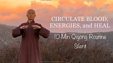 CIRCULATE BLOOD, ENERGY, and HEAL | 10 Min Qigong Daily Routine ( Silent)