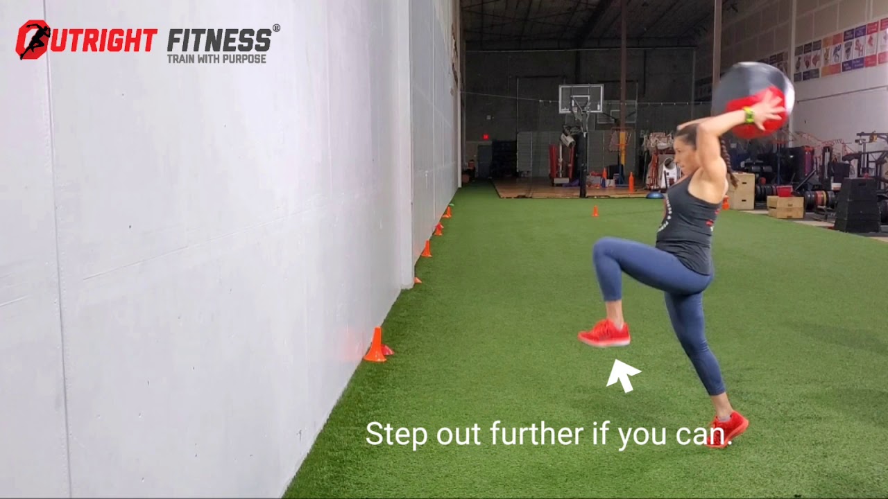 Med Ball Overhead Throw w/ Knee Drive (solo) YouTube