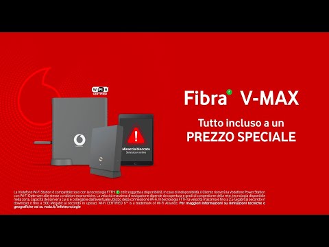 V-MAX, il massimo della Fibra Vodafone.