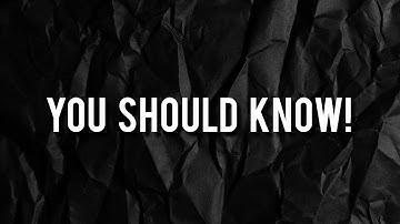 YOU SHOULD KNOW! - Oneshot [official video]