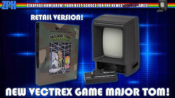 Vectrex Day: New Game Physical Release of Major Tom!