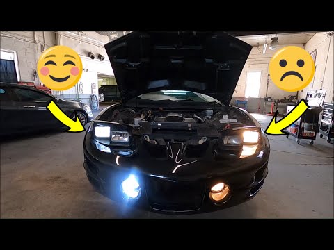 We Put The BEST LED Headlights In This OLD Trans Am!  SHOCKING DIFFERENCE!