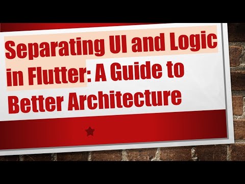 Separating UI and
