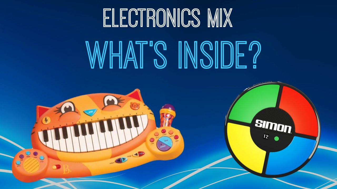 Electronics Mix- What's Inside a B. Meowsic Keyboard + Simon Toy Game?