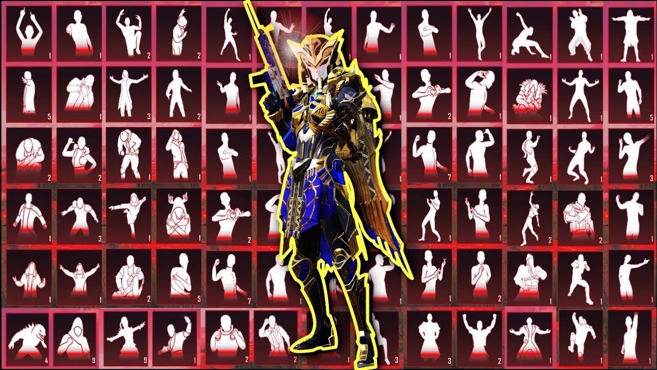 All mythic outfits and mythic emotes | Parachute, Plane and Grenade skins | PUBG Mobile Best Account