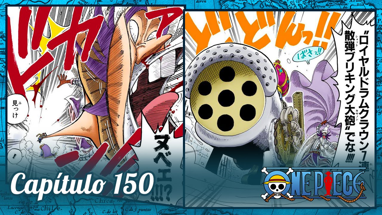 Capítulo 150 - Canhão Bliking de 7 Tiros da Coroa do Reino de Drum (Back Review) eiichiro meaning