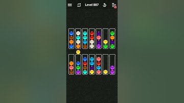 Ball Sort Color Water Puzzle Solution Level 887