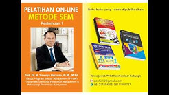 #Pelatihan On line Metode SEM: SPSS, PLS, AMOS dan LISREL (#Pelatihan1 : SPSS) - Durasi: 24.58. 