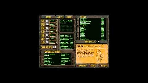 Fallout 2 Part 1 Creating A Unarmed Character!