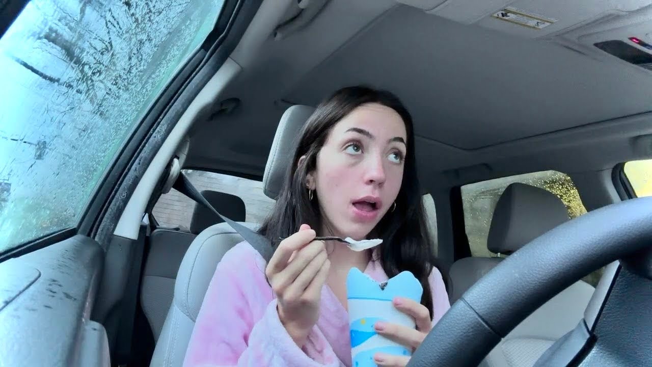 lofi christmas rainy car asmr