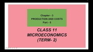 Average Cost and Marginal Cost - Production and Costs  | Chapter 3 | Microeconomics