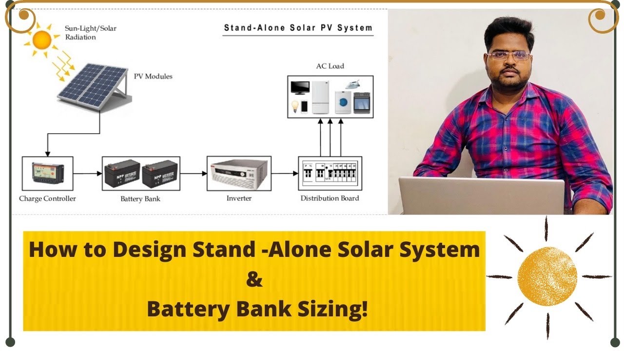 How to Design StandAlone Solar system ? // How to design Battery Bank