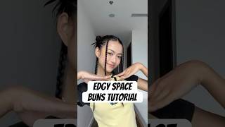 The coolest space buns tutorial you need to watch for your next party | easy hair tutorials #shorts