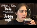 What I eat in a day to lose the baby weight || Vlogtober Day 4