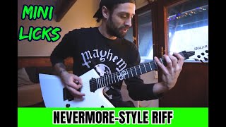 'MINI LICKS SERIES' #16 / NEVERMORE - STYLE Diminished Riff lesson by ATTILA VOROS