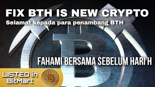 BTH ($BTH) Sudah masuk Proses Listing