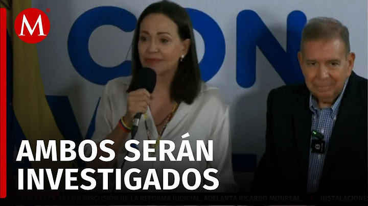En Venezuela, abren investigación contra María Corina Machado y Edmundo González