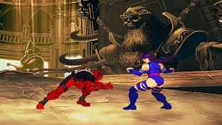 Deadpool Vs Psylocke. Marvel Mugen Battle