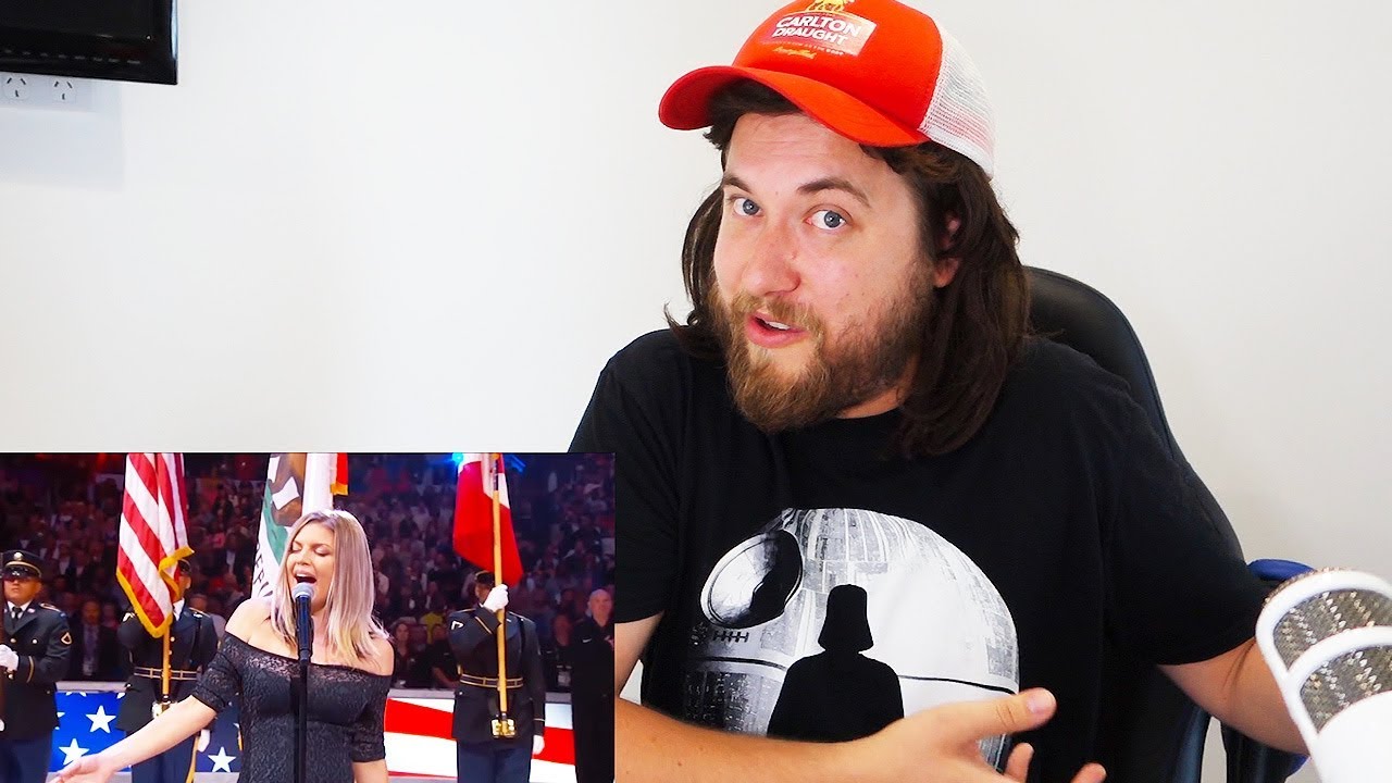 Ozzy Man Reviews Fergie Performs U.S. National Anthem YouTube