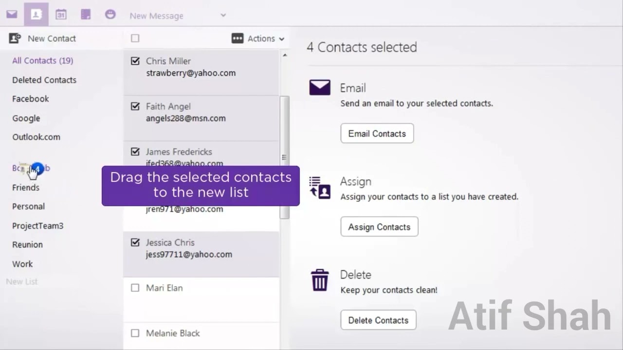 How to Send Yahoo Email to Group of Contacts & Friends 2016   Yahoo Email Services