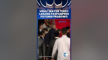 MENDADAK VIRAL! Momen Mayor Teddy Tegur Paspampres Payungi Prabowo saat Sambut Presiden Erdogan
