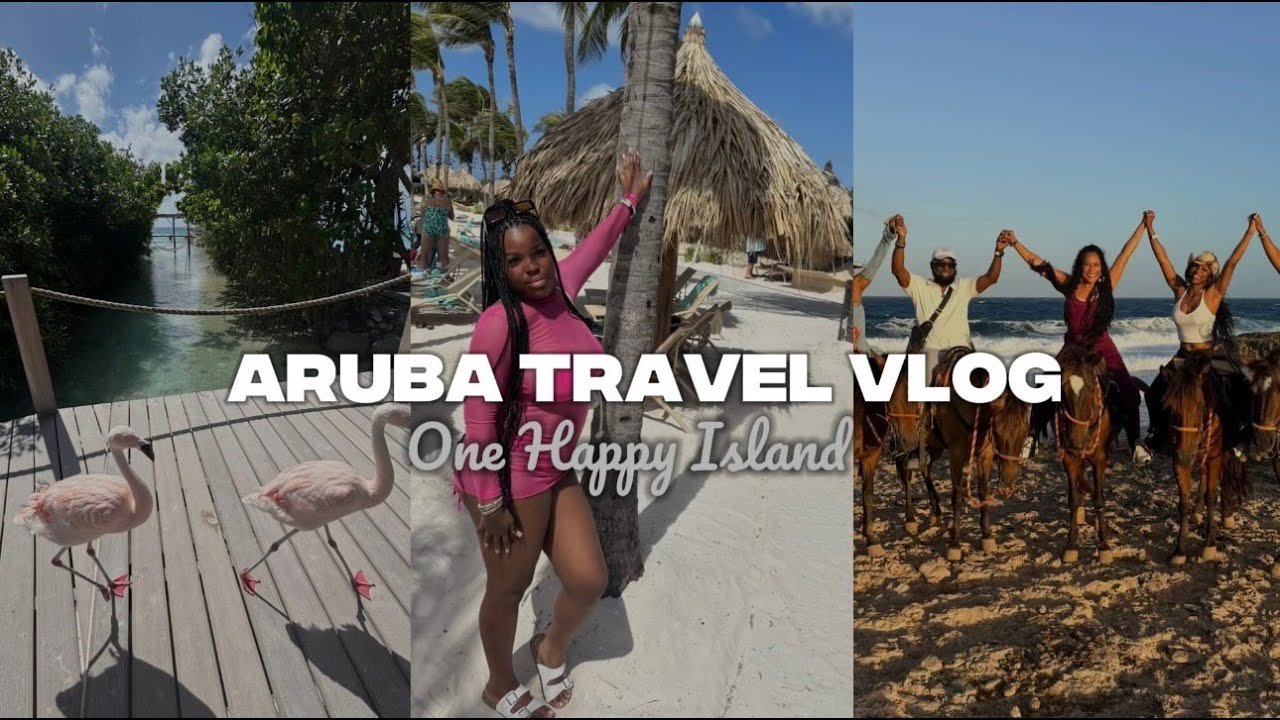 ARUBA TRAVEL VLOG | FAMILY TRIP | SNORKELING | CHOGOGO PARTY BUS | FLAMINGO ISLAND | UTV & ATV