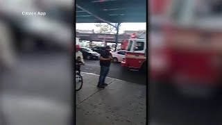 Man in critical condition after being shoved onto subway tracks