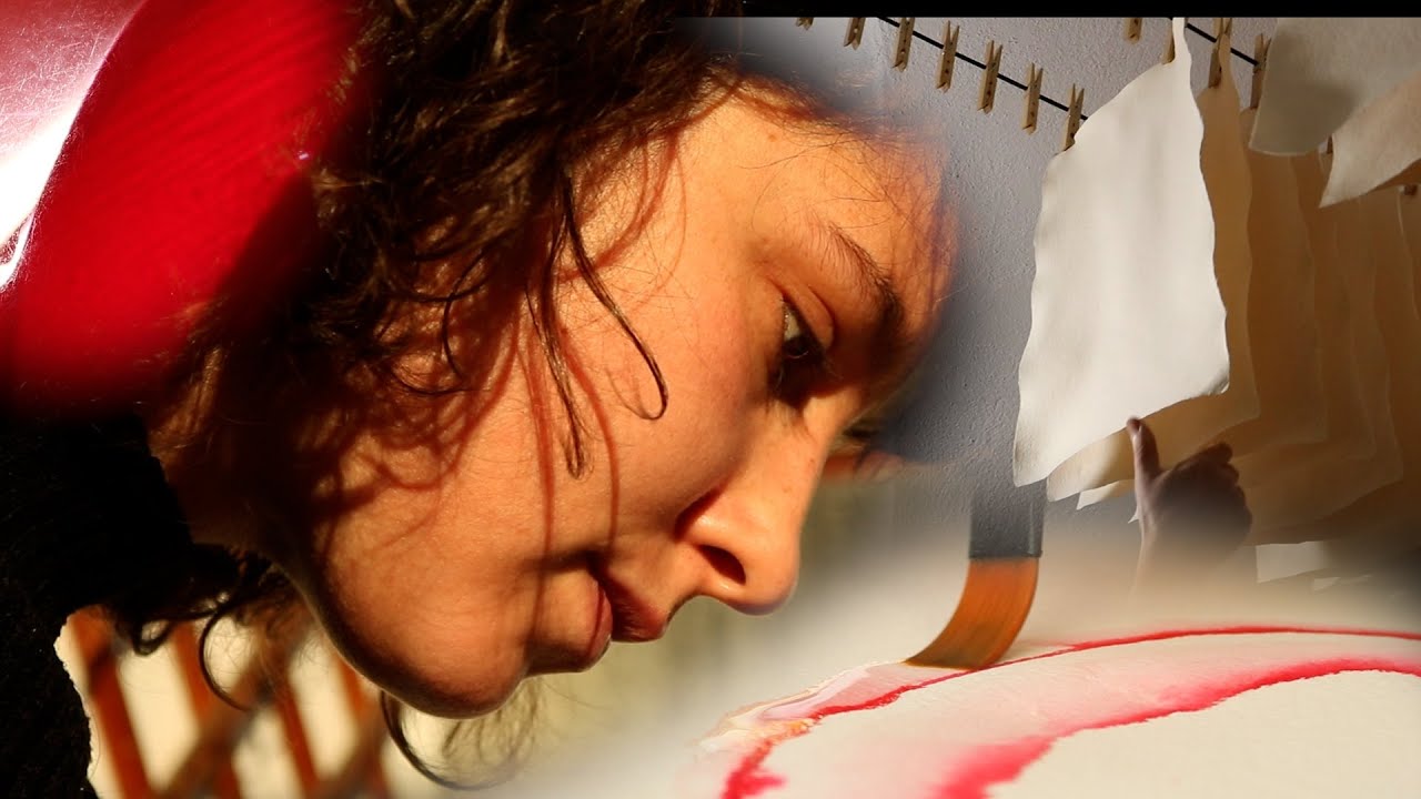 Medieval paper and handmade paint - the birth of a painting