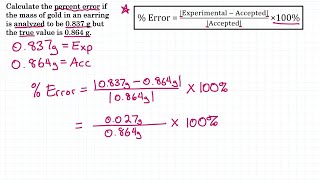 How To Calculate Percent Error - Practice 2