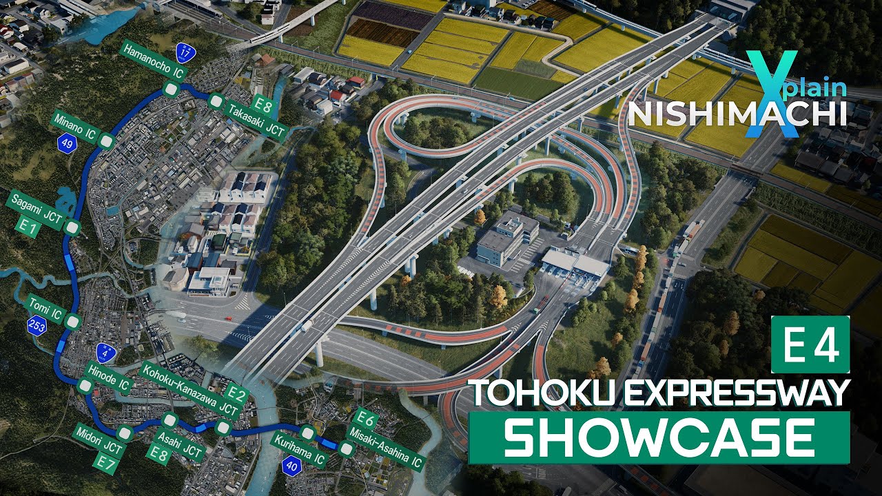 Nishimachi Xplain: E4 Tohoku Expressway Showcase [4K] - YouTube