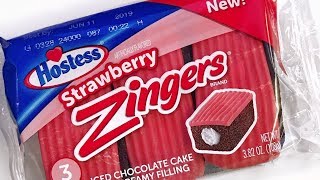 Hostess Strawberry Zinger Iced Chocolate Cake with Creamy Filling