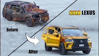 Restoration Lexus Lx570 SUV to Luxury Gold Car