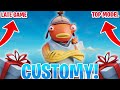 CUSTOMY o GIFTY w Fortnite! #topmodel #late #lategame #customy #castomy