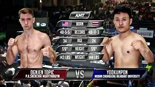 Ognjen Topic vs Yodkunpon - Lumpinee Stadium Muay Thai