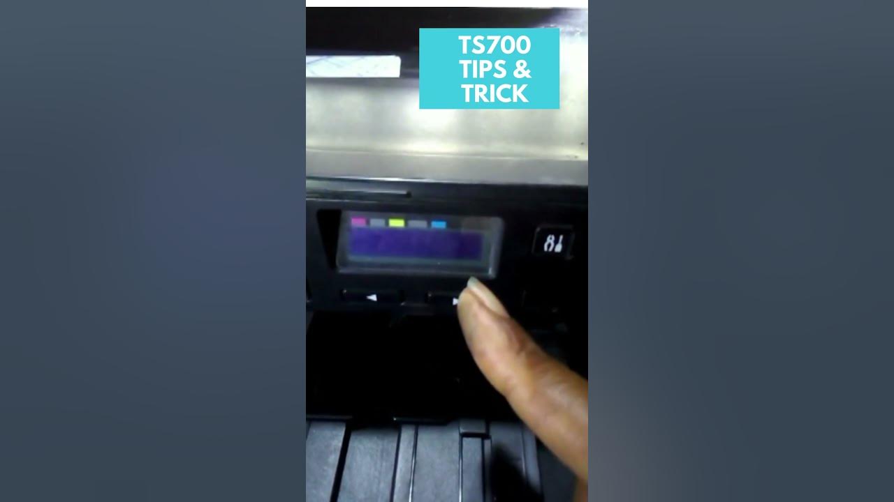 Canon How To Enter Service Mode in Canon TS700 Pixma ID Card Printer