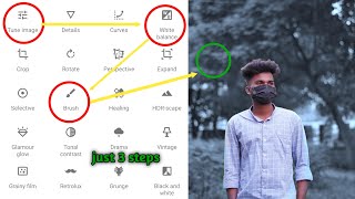 Snapseed Just 3 steps Dark And Blue Effect edit easily 🔥||Snapseed photo editing in 2023 screenshot 2