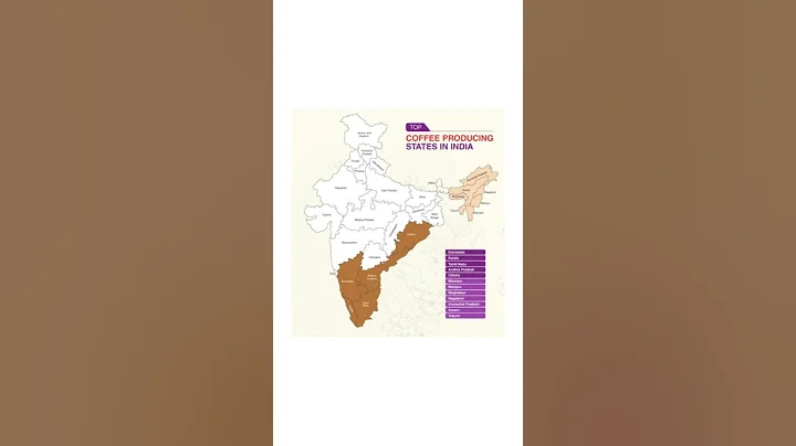 coffee producing state in map of India