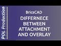 BricsCAD: Differnece Between Attachment and Overlay - External Reference