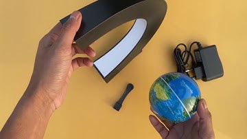 Magnetic Levitation Floating World Map Globe with C Shape 1st look Unboxing Reviews