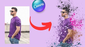 Dispersion effect | Turn image to splash painting effect | Canva Pro Tutorial