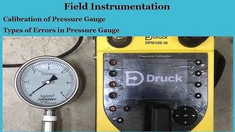 Calibration of Pressure Gauge