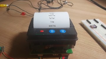 Noname 17$ thermal printer and Arduino
